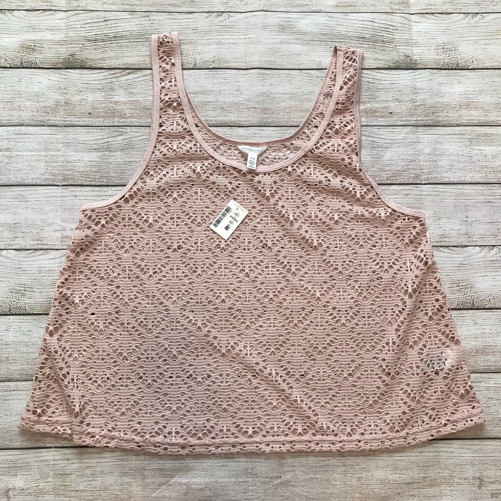 🌻 2 for $10 NWT Aeropostale Mesh Crop Tank Size L
